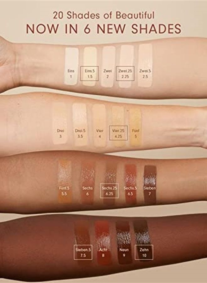 Blunder Cover Foundation/Concealer - Shade: 5 - Fünf - Medium/Deep, Warm Golden Undertones | Clean Beauty, All-In-One, Cruelty-Free, Fragrance-Free, Vegan | Monika Blunder Beauty