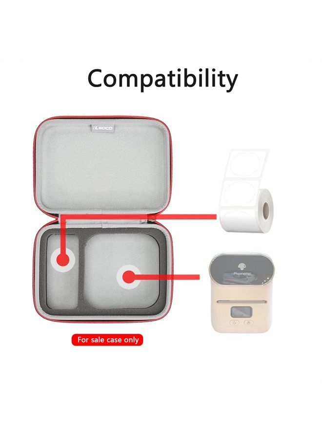 Carrying Case for Phomemo Label Maker M220/M110 Portable Bluetooth Printer (Case Only)