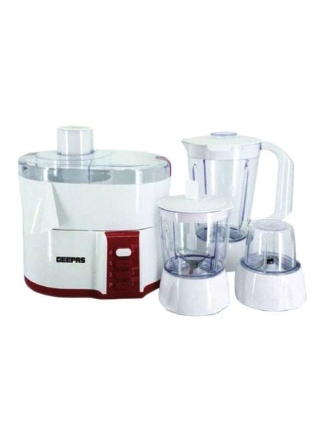 Countertop 4-In-1 Food Processor 600.0 W GSB9890 White/Red/Clear