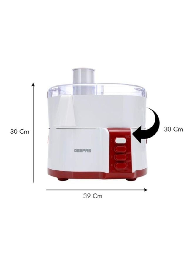 Countertop 4-In-1 Food Processor 600.0 W GSB9890 White/Red/Clear