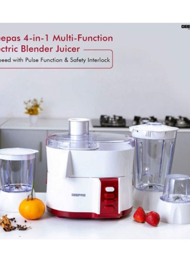 Countertop 4-In-1 Food Processor 600.0 W GSB9890 White/Red/Clear