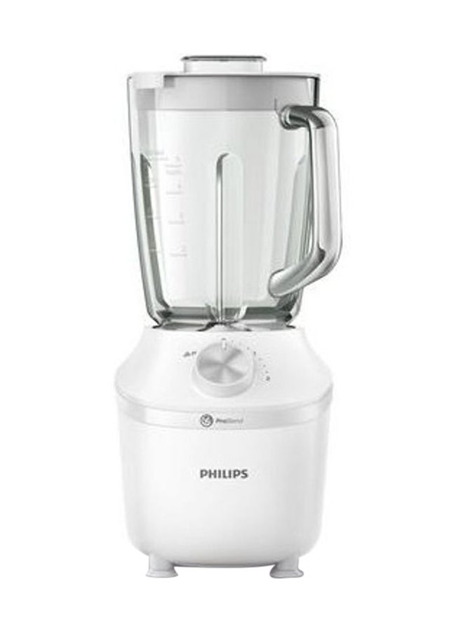 Glass Jar Blender - 2 Speeds + pulse, Comes with Chopper, 2 L 600 W HR2291/20 White