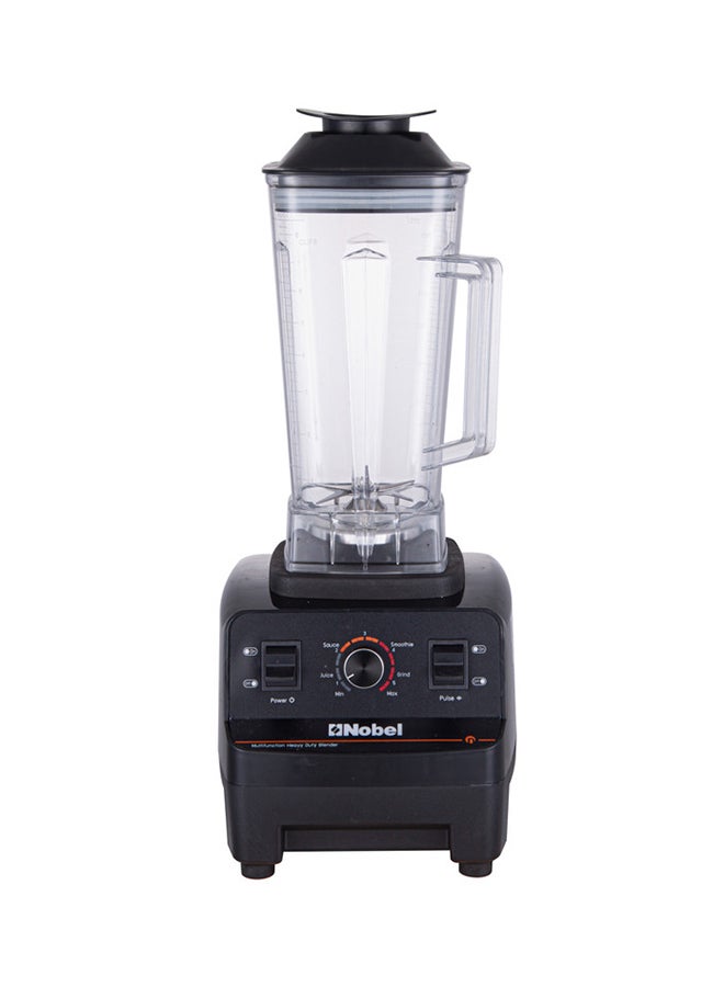 Commercial Blender with 2 Litre Unbreakable Jar, Stepless Speed Control & 6pcs Ice Crushing Cutting Blades with Over Heat Protection 2 L 1350 W NB550COM Black