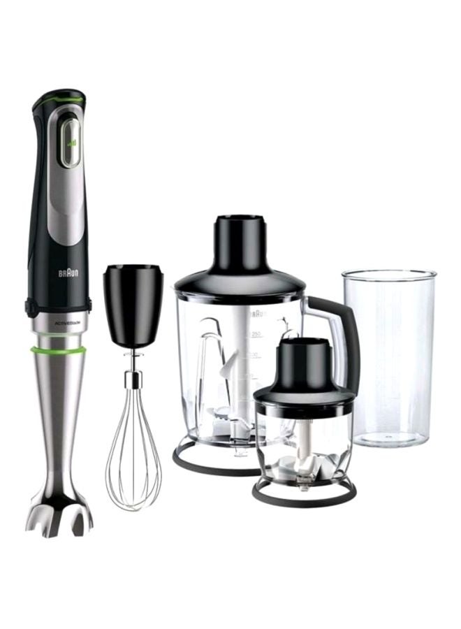 Portable Hand Blender 1000W MQ7045X Silver/Black/Green