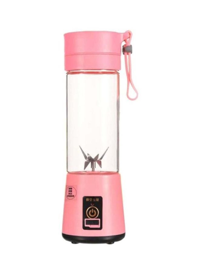 Mini Rechargeable Smoothie Maker Machine 180 W T-Bottle-1021 Pink/Clear/Silver