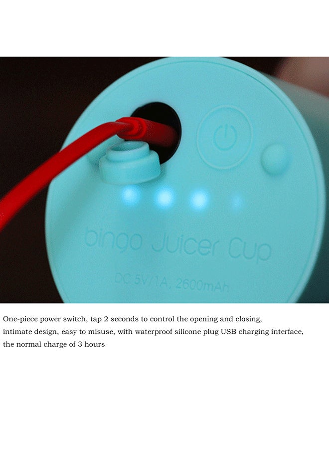 USB Rechargeable Electric Juicer 0.5 L lyzj295_Blue Blue
