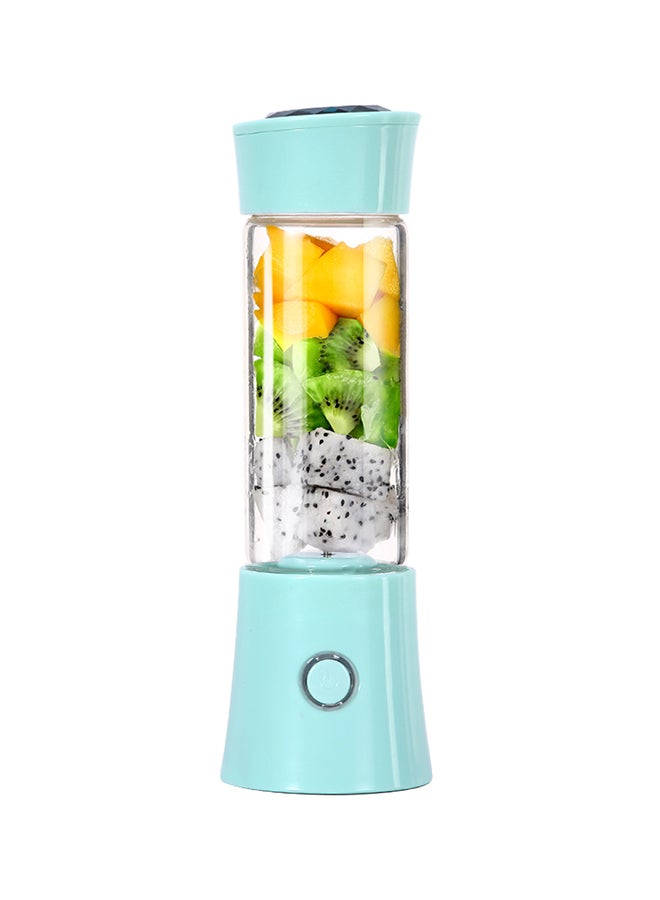 USB Rechargeable Blender And Portable Juicer Cup 480.0 ml H7789BL Blue/Clear