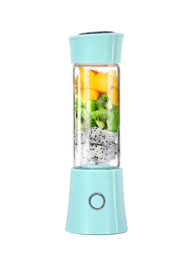USB Rechargeable Blender And Portable Juicer Cup 480 ml H7789BL Blue/Clear