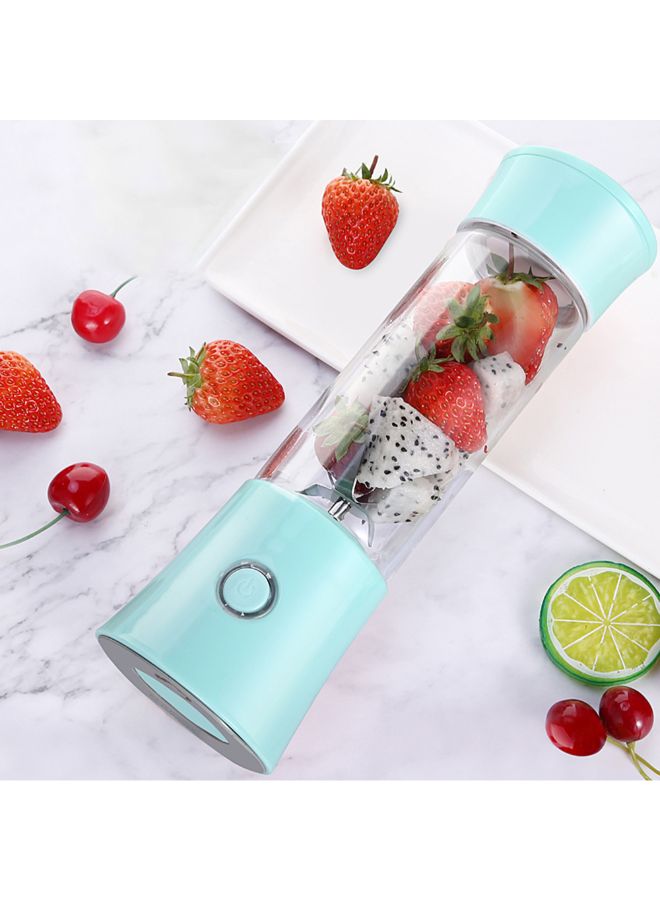 USB Rechargeable Blender And Portable Juicer Cup 480 ml H7789BL Blue/Clear