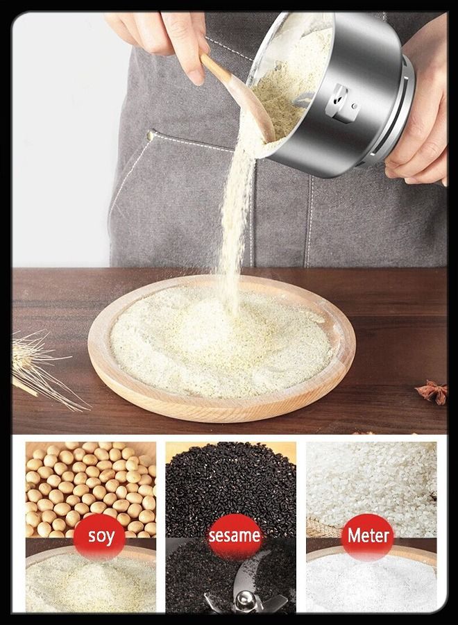 150gm Multifunction Electric Grain Flour Mill Grinder High speed Spice Herb 50-300 Mesh Powder Machine For Kitchen Pepper Coffee bean Corn Dry mixer