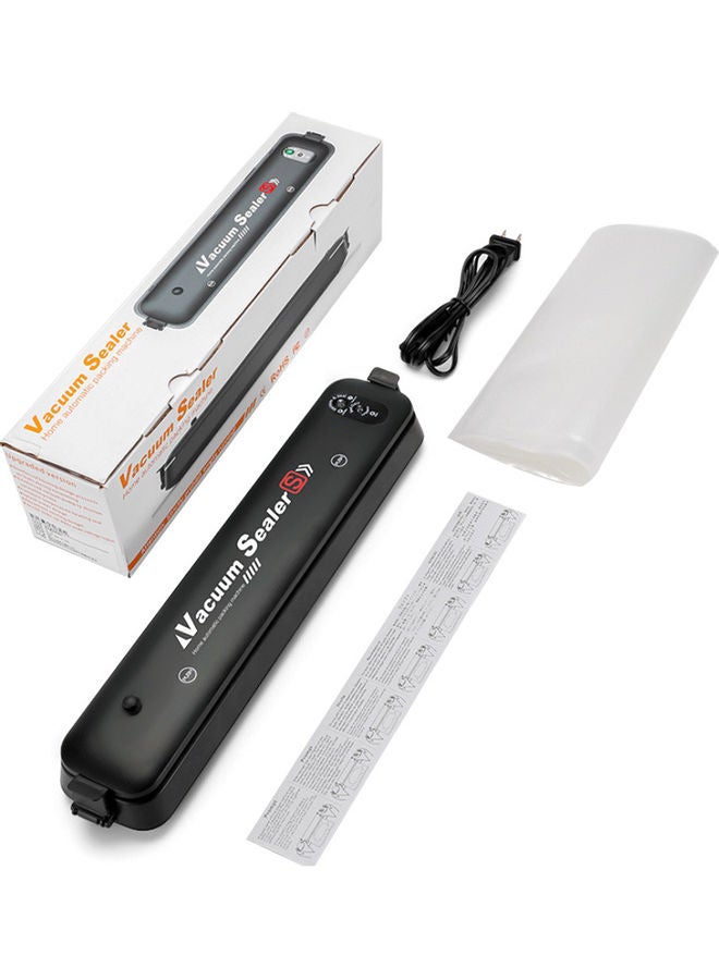 Automatic Mini Type Food Vacuum Sealer with 15 Pocket Black 37.00 x 5.50 x 7.00cm