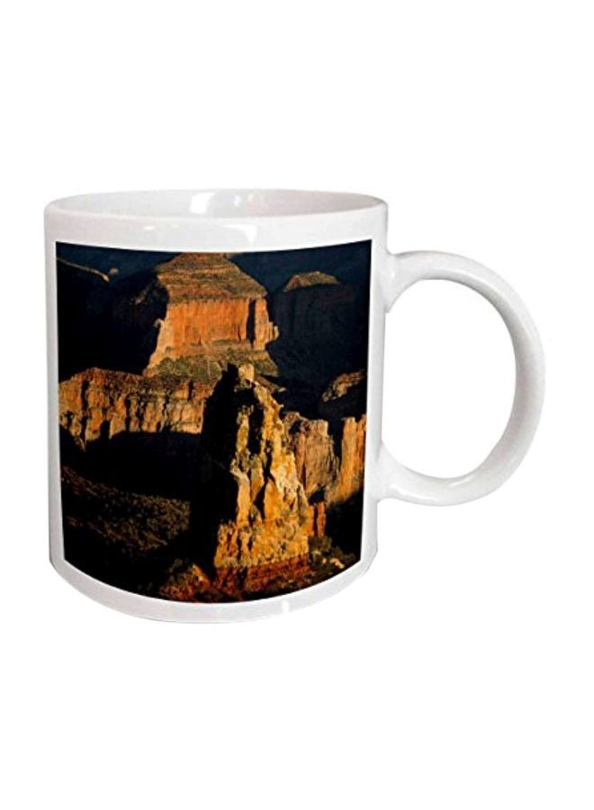 Grand Canyon Printed Mug Black/Yellow/White