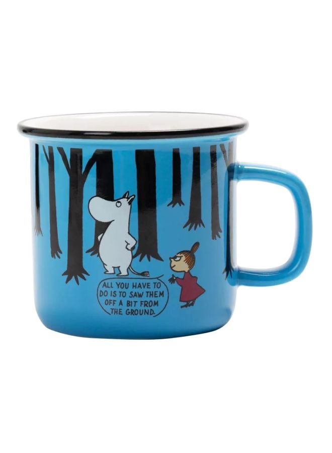 Retro Style Mug Blue/Black/White
