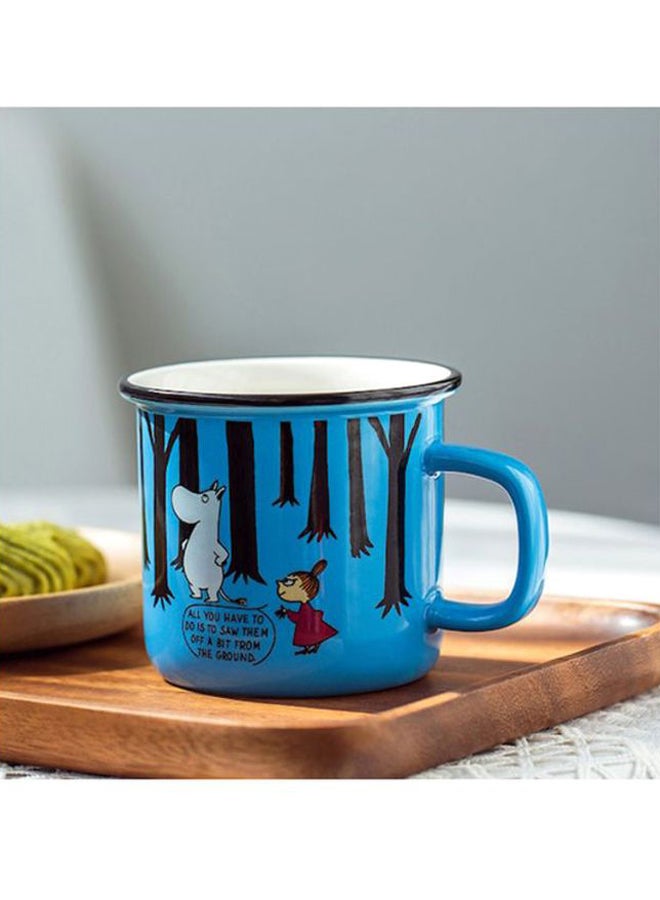 Retro Style Mug Blue/Black/White