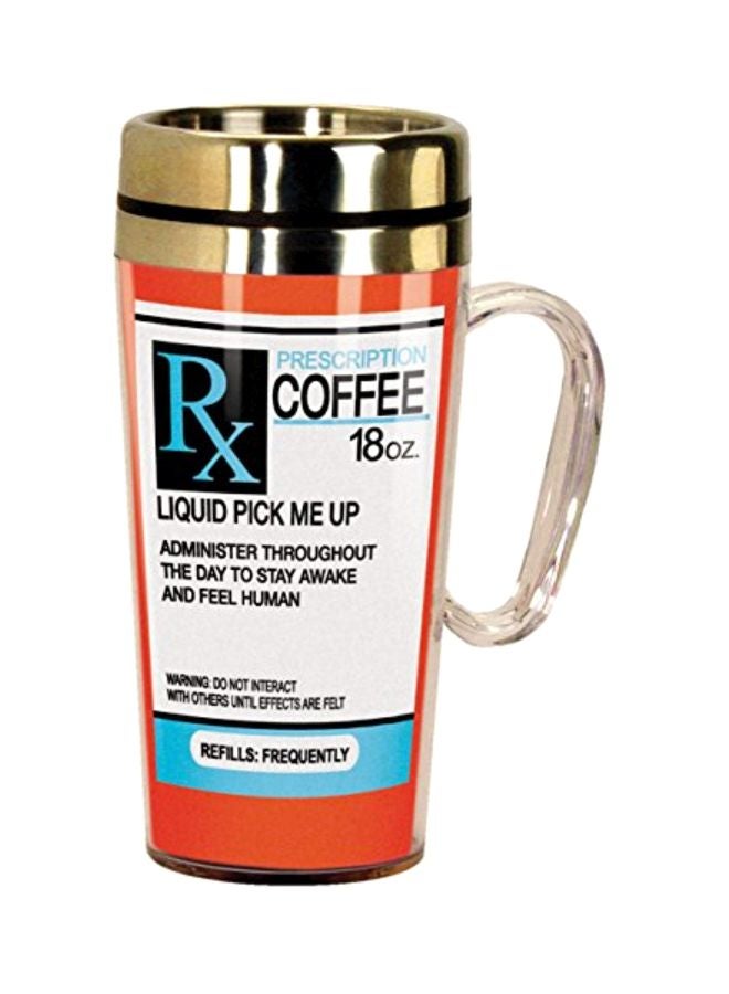 Prescription Insulated Travel Mug Gold