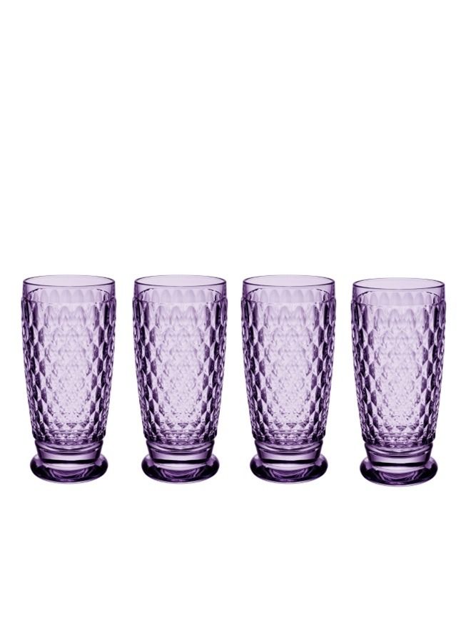 4 Pieces Boston Lavender Highball tumbler Sets