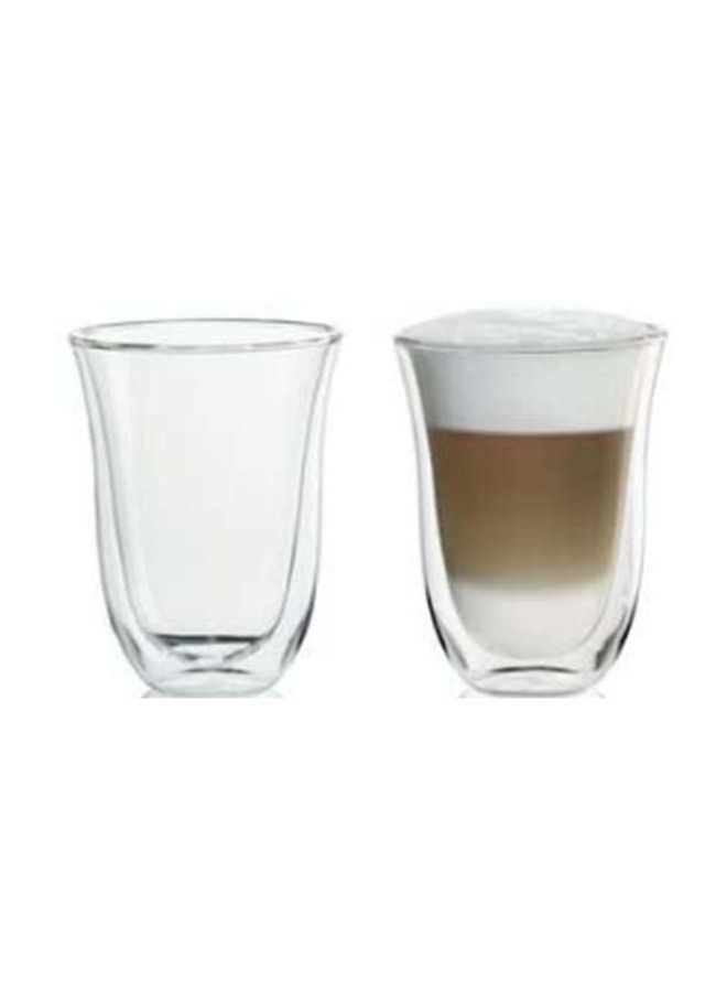 2-Piece Latte Macchiato Glass Clear 12centimeter