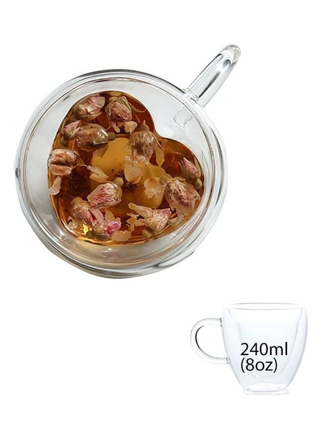 Double Wall Glasses Cup multicolour 230mm