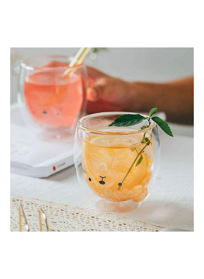 Double Wall Glass Cup Clear 250ml