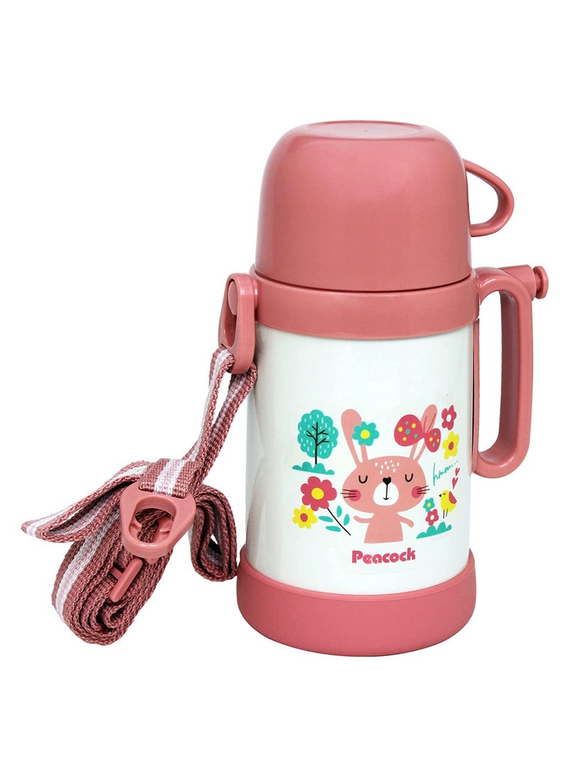 Water Bottle Stainless Steel Kids Vacuum Bottle 450ml Pink