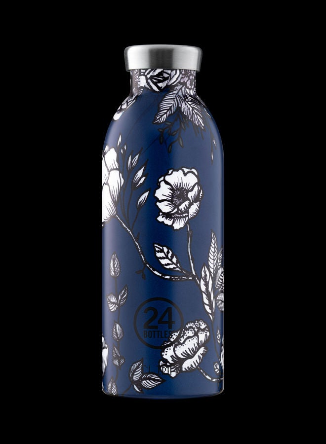 Silent Purity Clima Double Walled Insulated Stainless Steel Water Bottle Blue 7.3 x 20.5cm