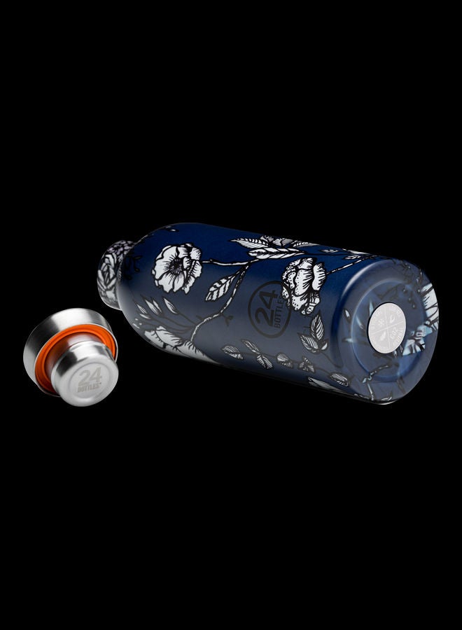 Silent Purity Clima Double Walled Insulated Stainless Steel Water Bottle Blue 7.3 x 20.5cm