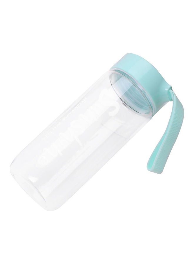 Plastic Water Bottle Green/Clear
