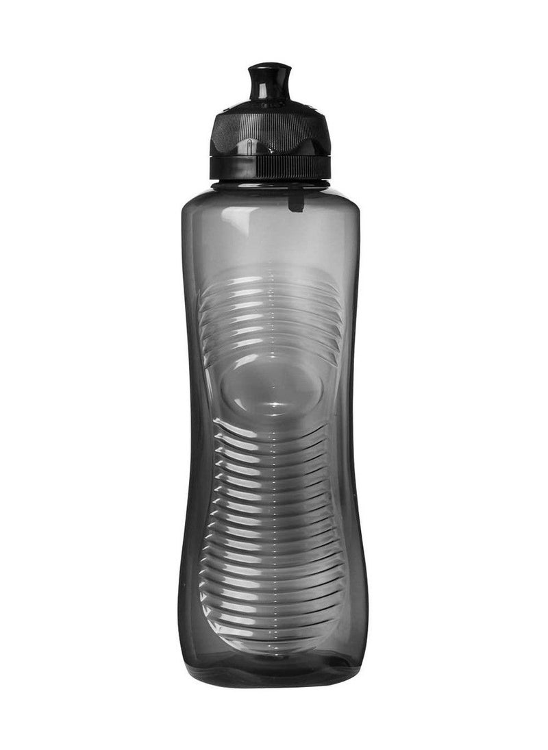 Sistema 800ml Gripper Bottle (Black): Leakproof & BPA-Free- Large Capacity, Perfect for On-the-Go - Easy Grip & Portable