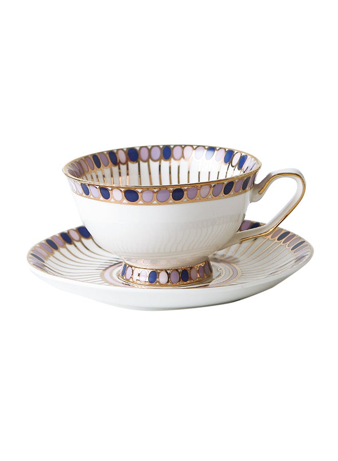 Coffee Cup And Saucer Multicolour 220ml