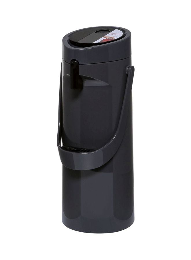 Ponza Pump Vacuum Flask Black