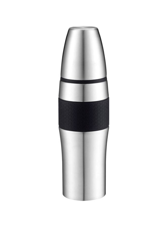 Stainless Steel Flask With Removable Cup Silver/Black
