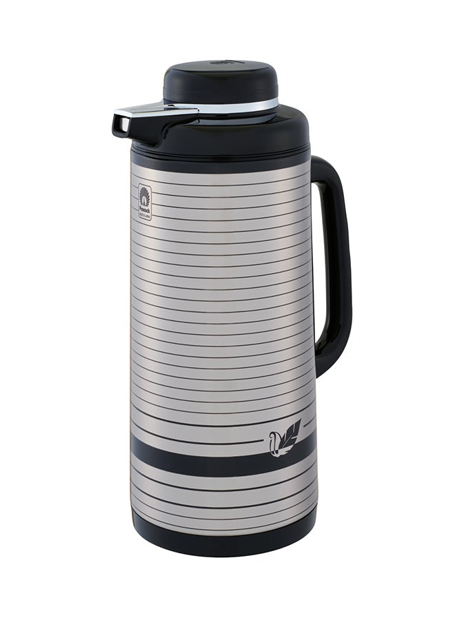 Vacuum Flask Silver/Black 1.9Liters