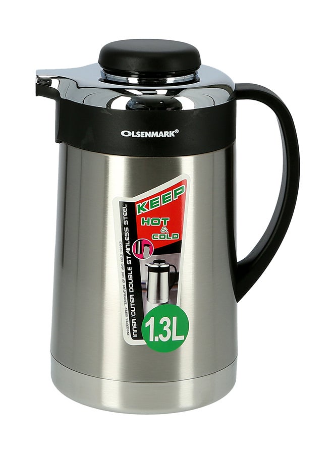 Ultramax Stainless Steel Thermos Silver/Black