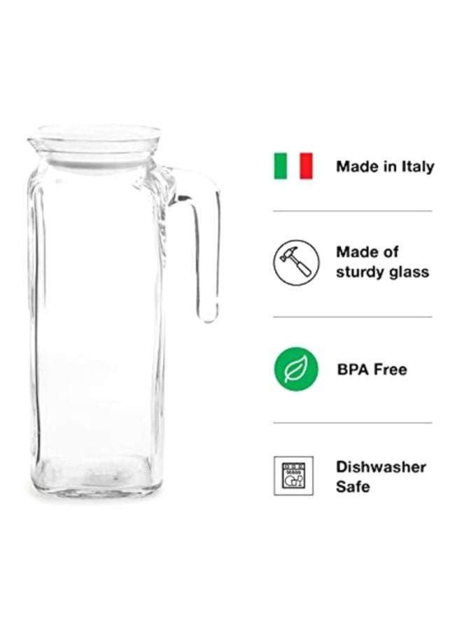 Glass Jug With Lid Clear