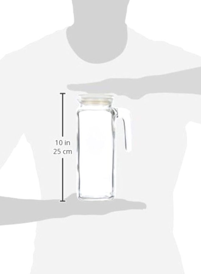 Glass Jug With Lid Clear