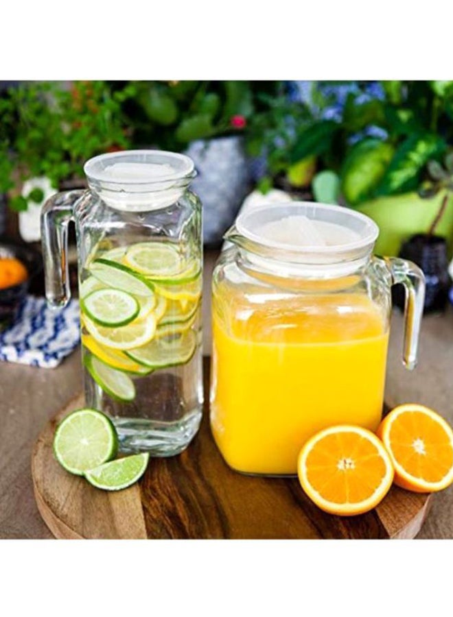 Glass Jug With Lid Clear