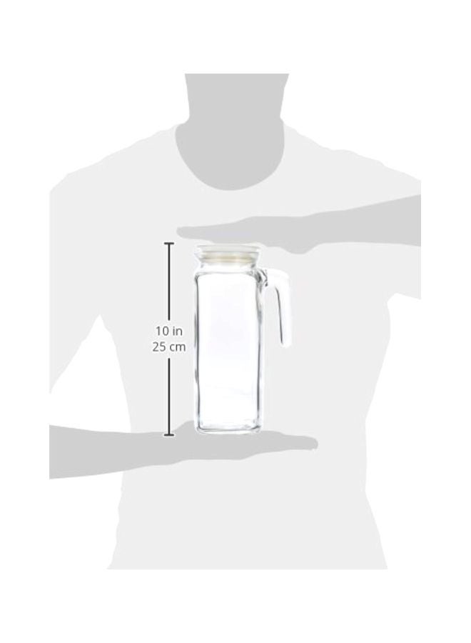 Glass Jug With Lid Clear