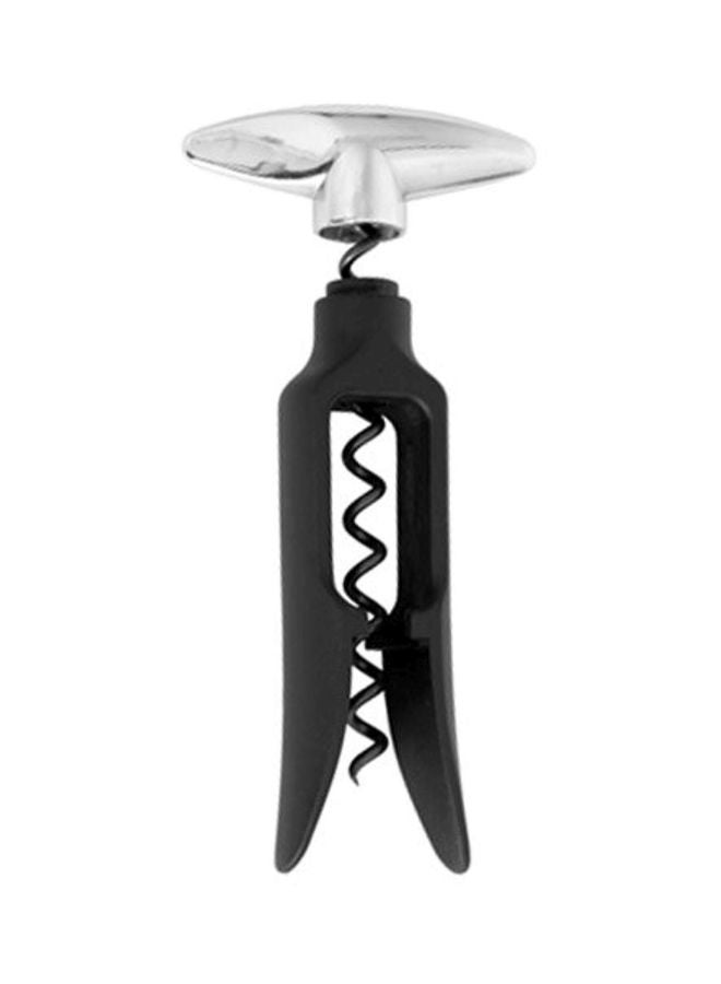 Easy-Turn Cork Screw Opener Black/Silver 4x1x5inch