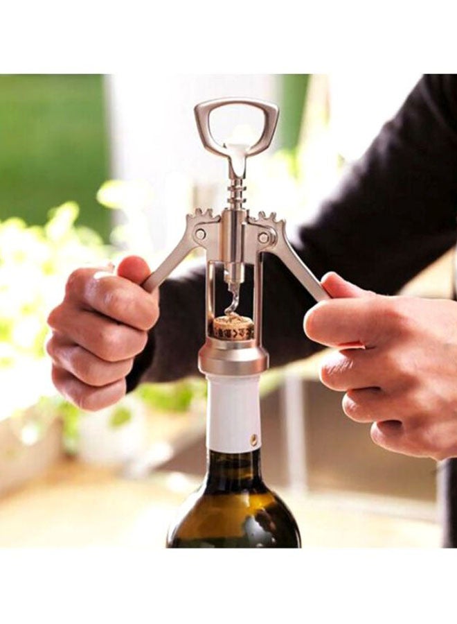 Stainless Steel Bottle Opener Silver/Clear 11x6cm