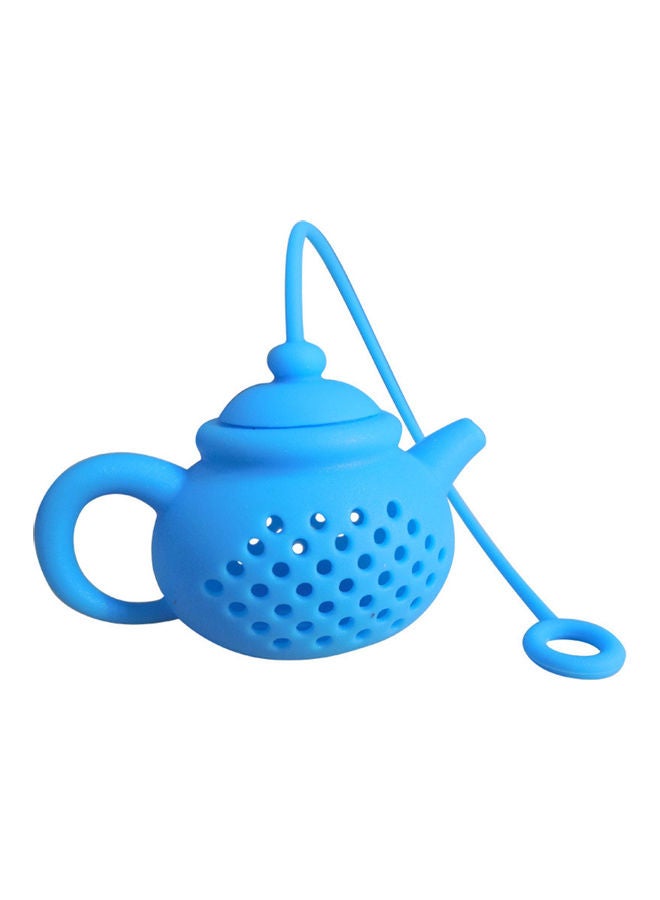 Eco-friendly Kettle-shape Loose Leaf Tea Ball Infusers For Kitchen Blue 6x5x4cm