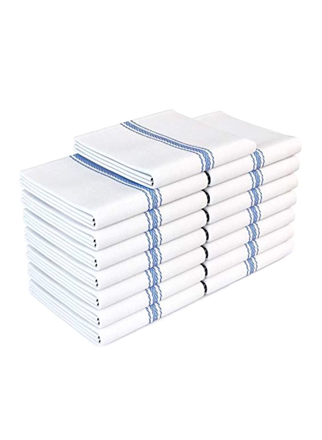15-Piece Classic Kitchen Towel White 14x25inch
