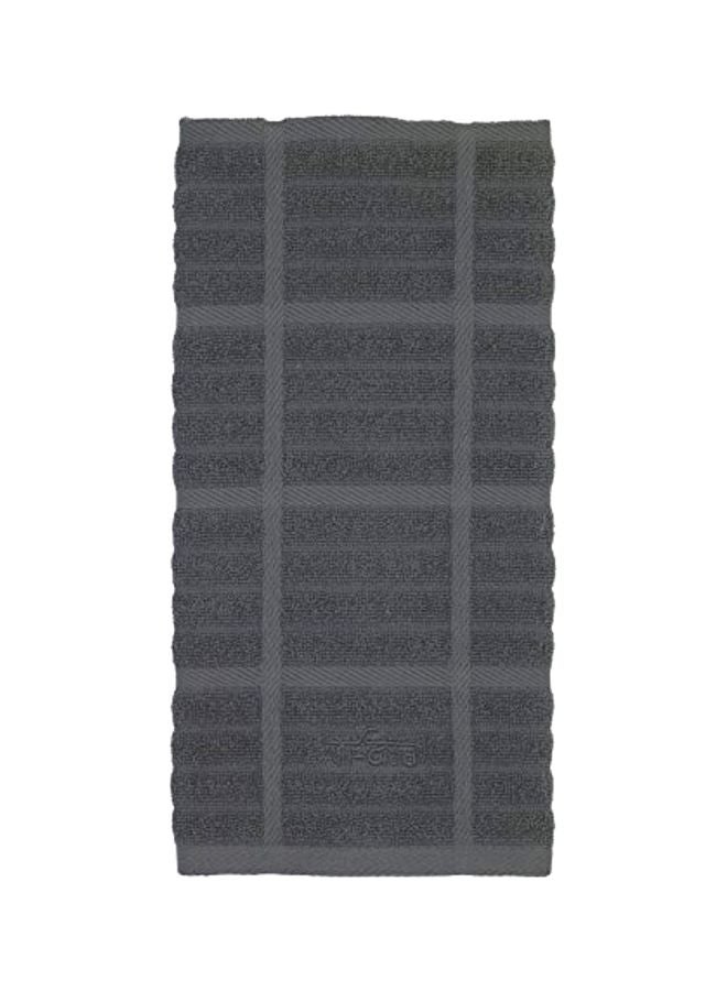 Cotton Kitchen Towel Pewter 17x30inch