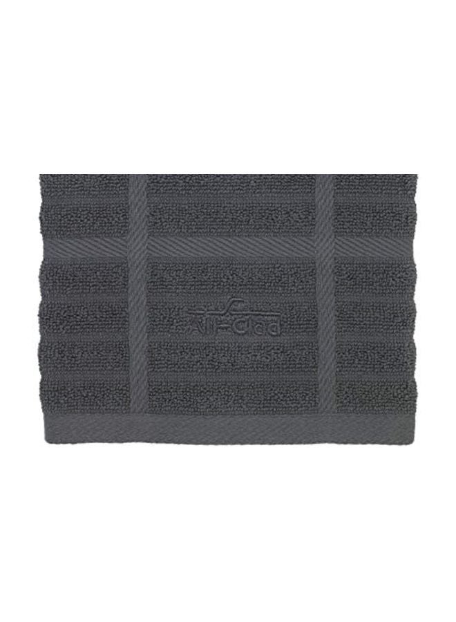 Cotton Kitchen Towel Pewter 17x30inch