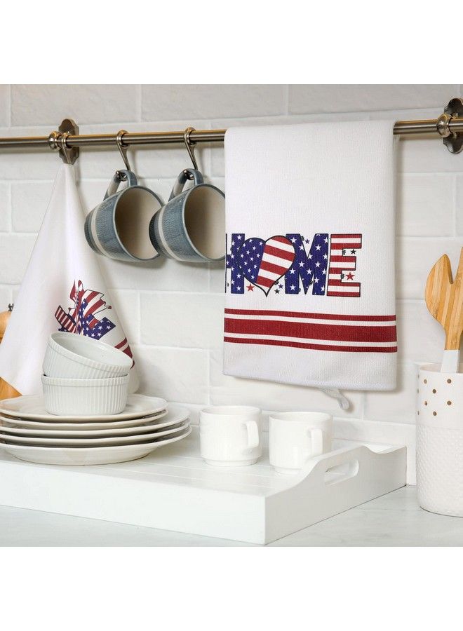 4 Pack 4Th Of July Kitchen Towels Patriotic Towels Star And Stripes Dish Towels Independence Day Hand Towels Red White And Blue Tea Towels For Kitchen Housewarming Gifts Memorial Day Home Decor