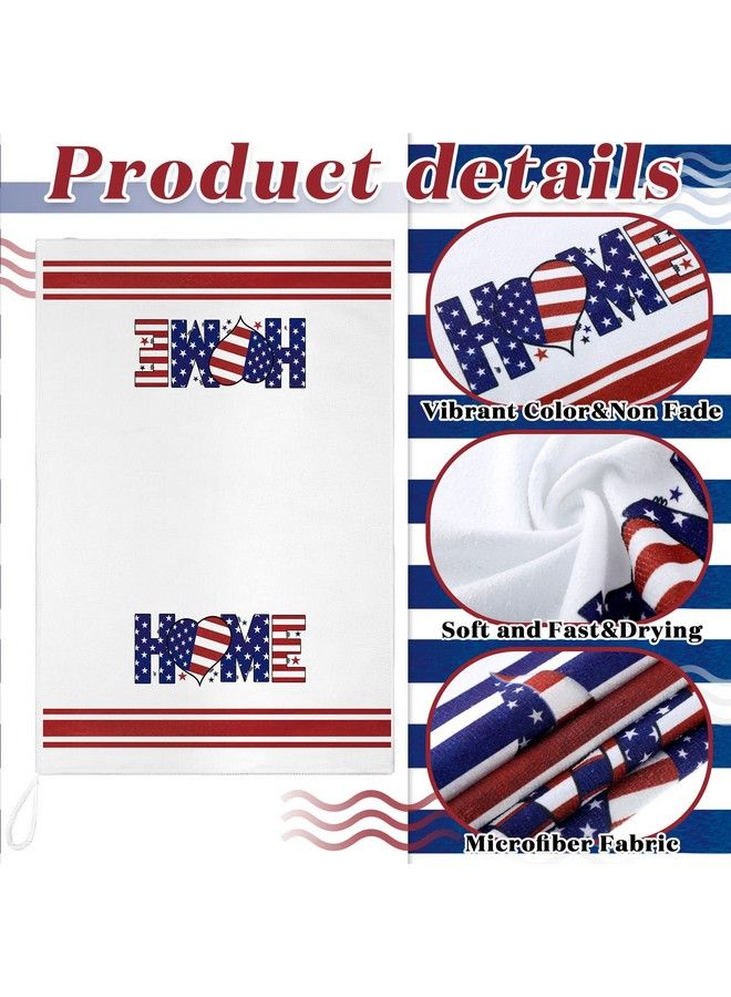 4 Pack 4Th Of July Kitchen Towels Patriotic Towels Star And Stripes Dish Towels Independence Day Hand Towels Red White And Blue Tea Towels For Kitchen Housewarming Gifts Memorial Day Home Decor