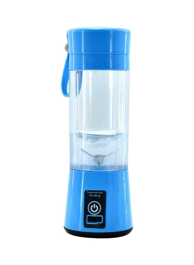 Portable And Rechargeable Battery Juice Blender Clear/Blue 23cm