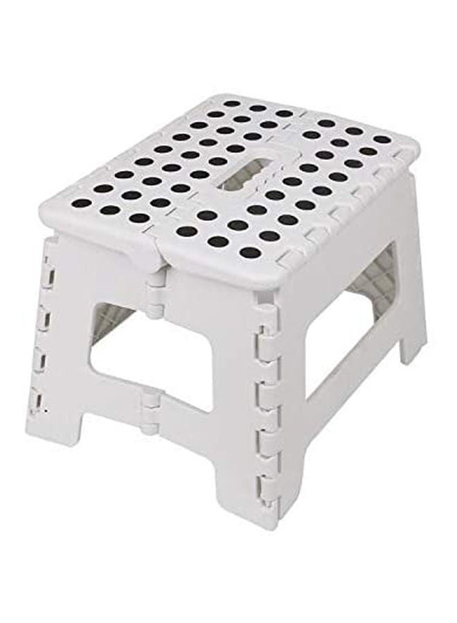 Folding Step Stool - The Lightweight Step Stool Is Sturdy Enough To Support Adults White
