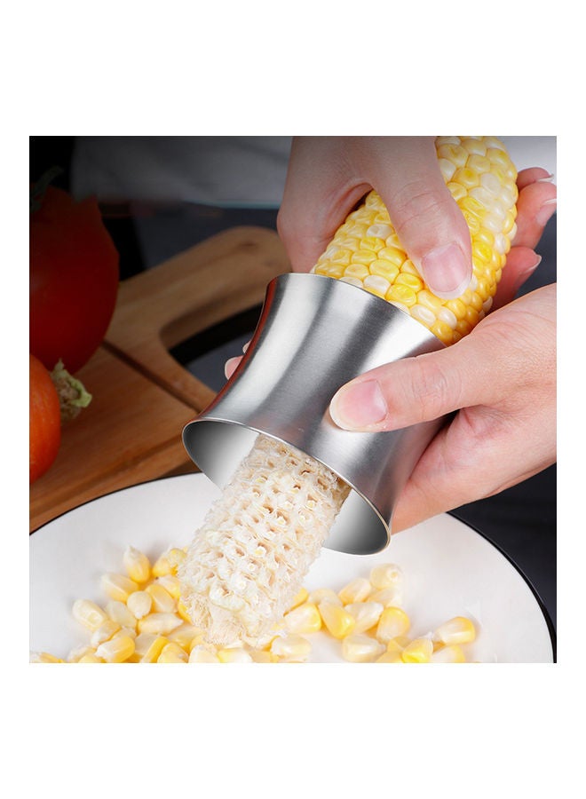 Stainless Steel Corn Stripper Tool For Kitchen Silver