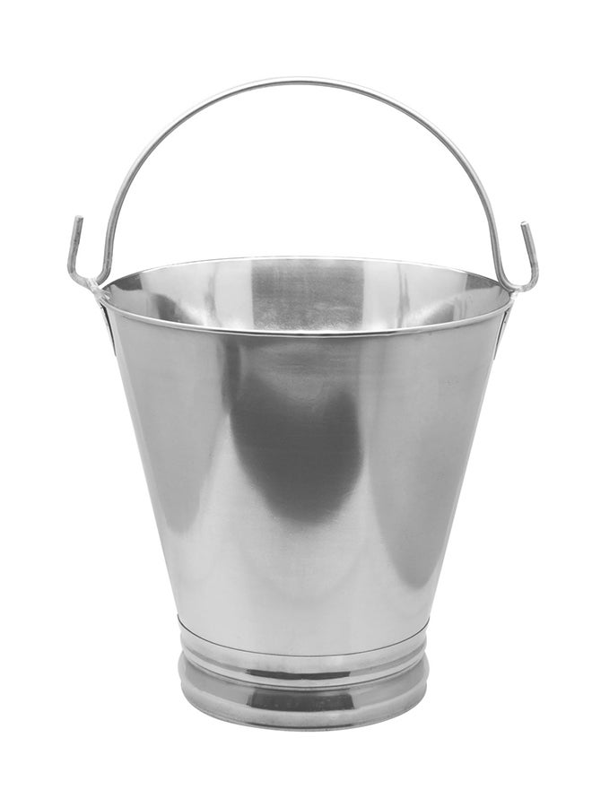 Stainless Steel Bucket Silver 8Liters