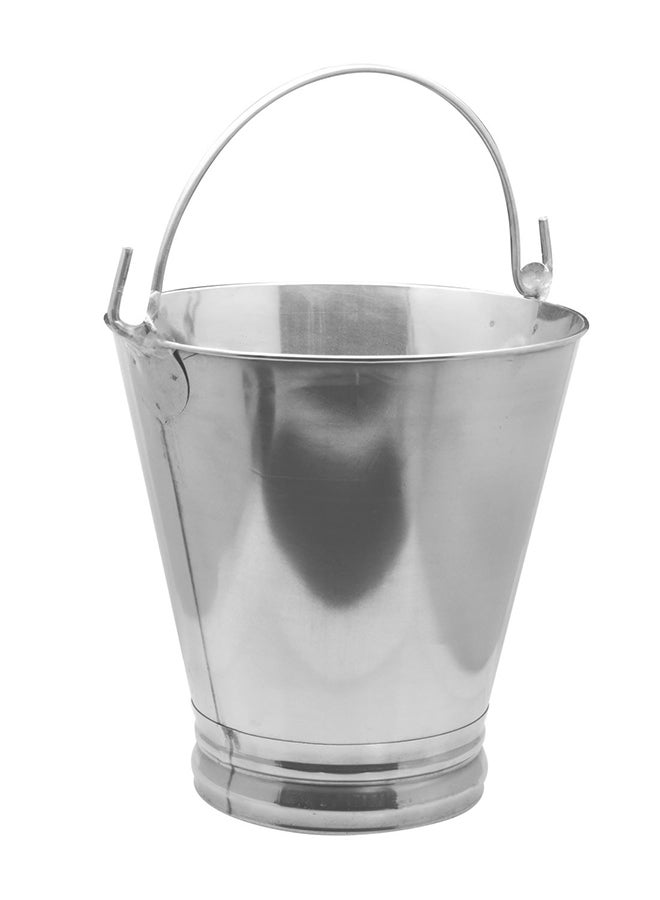 Stainless Steel Bucket Silver 8Liters